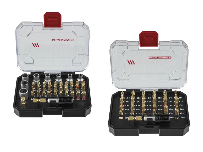 PARKSIDE PERFORMANCE® Jeu d'embouts Torsion ou Jeu d'embouts et de douilles Torsion PBSP 2 D4