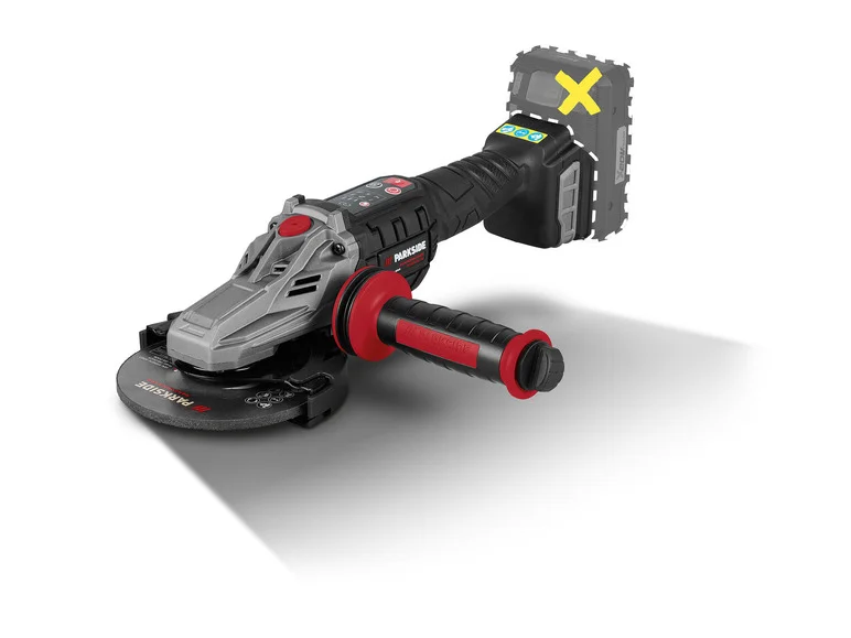 PARKSIDE PERFORMANCE® Meuleuse d'angle sans fil à tête plate PPWSFA 20-Li A2. 20 V