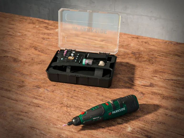 PARKSIDE Meuleuse-perceuse de précision PFBS 12 C6. 12 V