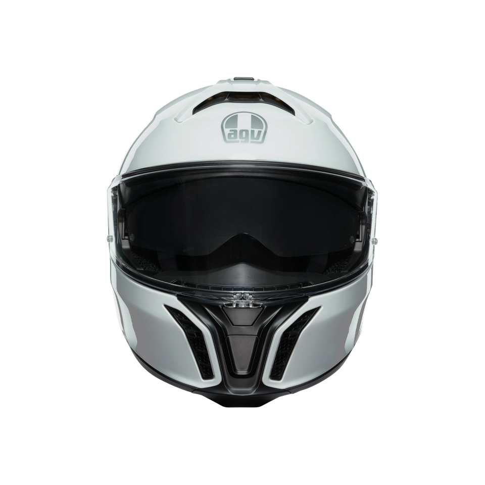TOURMODULAR STELVIO WHITE - MOTORBIKE FLIP UP HELMET E2206