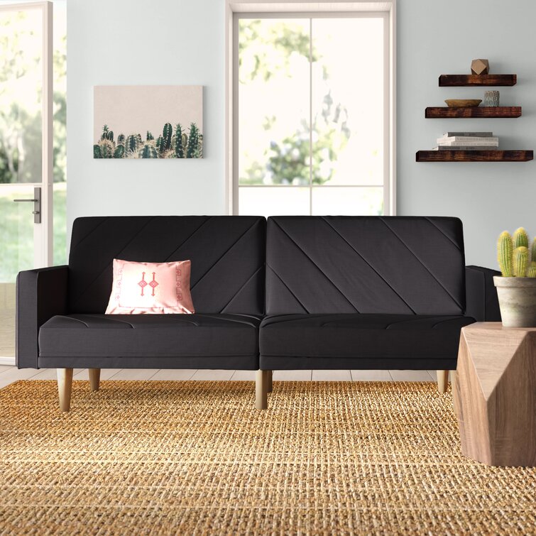 Adria Twin 78.5” Wide Split Back Convertible Sofa