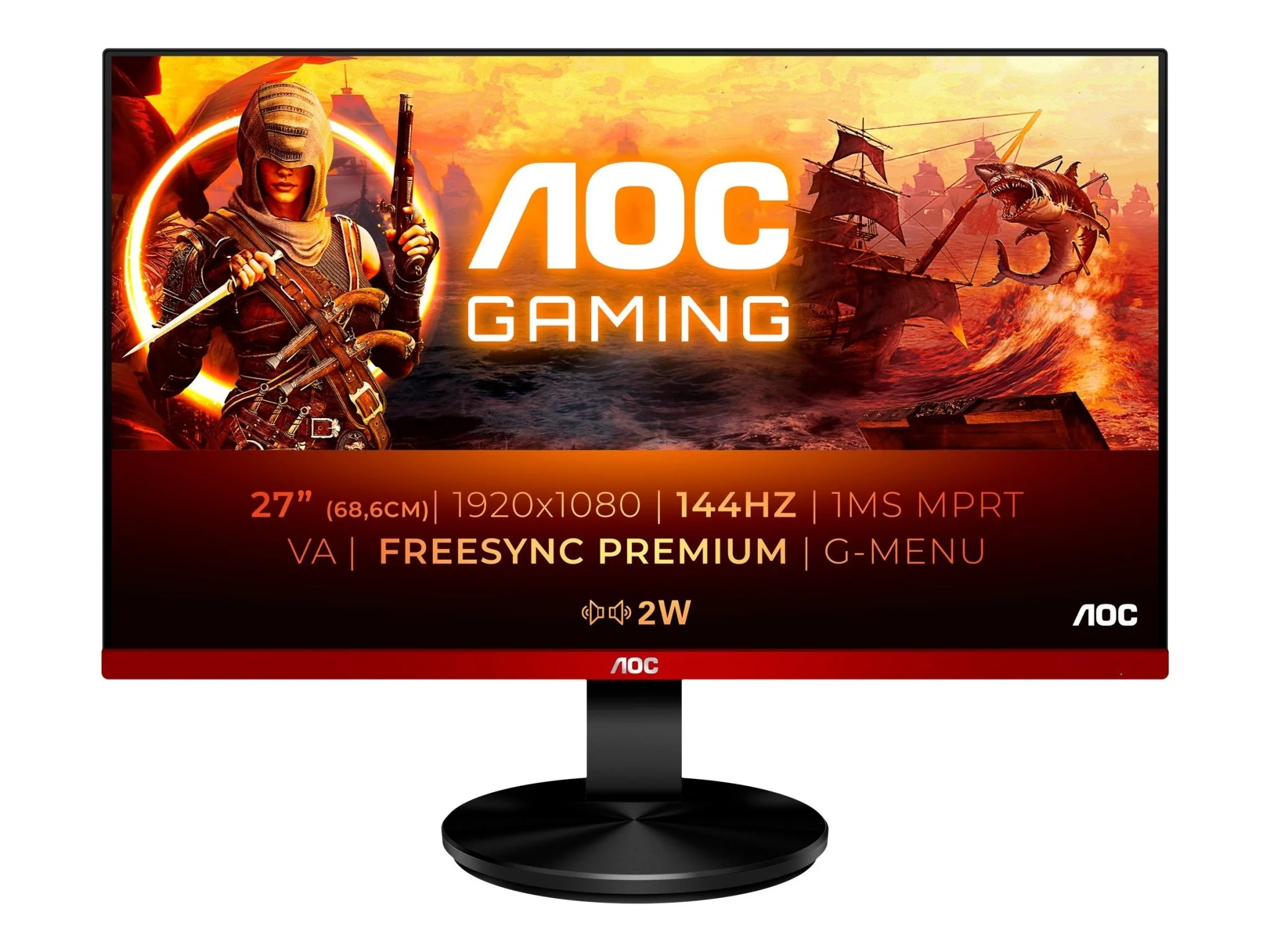 AOC Gaming G2790VXA 27 1920 x 1080 (Full HD) HDMI DisplayPort 144Hz