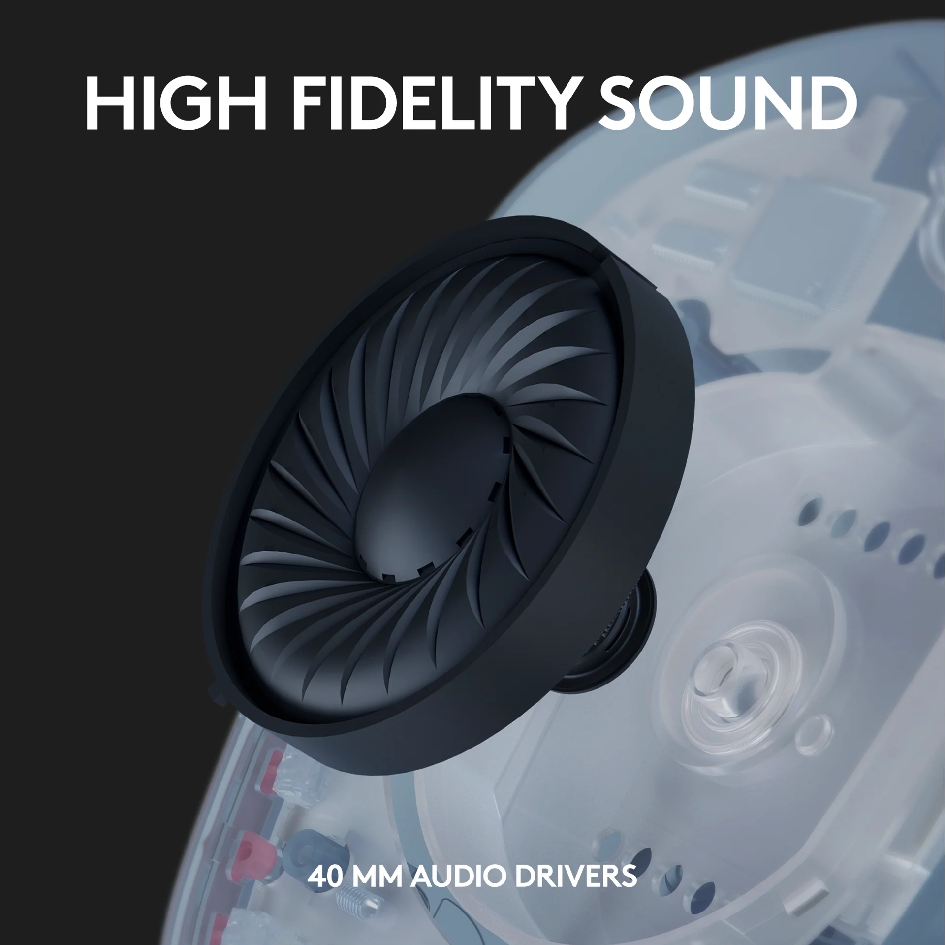 Logitech – G435 Lightspeed Kabelloses Gaming-Headset – Blau