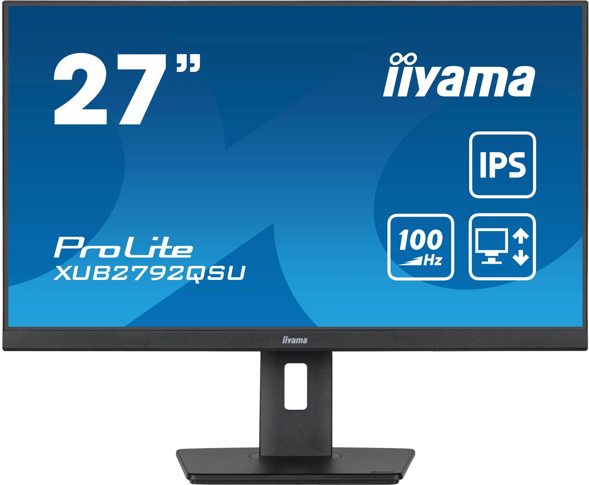 iiyama ProLite XUB2792QSU-B6 27 2560 x 1440 (2K) HDMI DisplayPort 100Hz Pivot Skærm