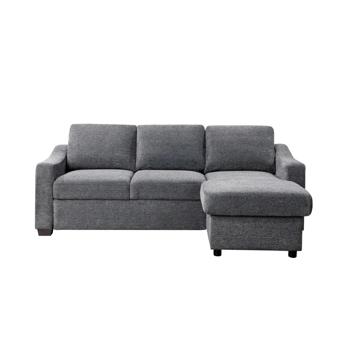 Coddle Aria Fabric Sleeper Sofa with Reversible Chaise and Storage.Beige/Gray - Online Shop