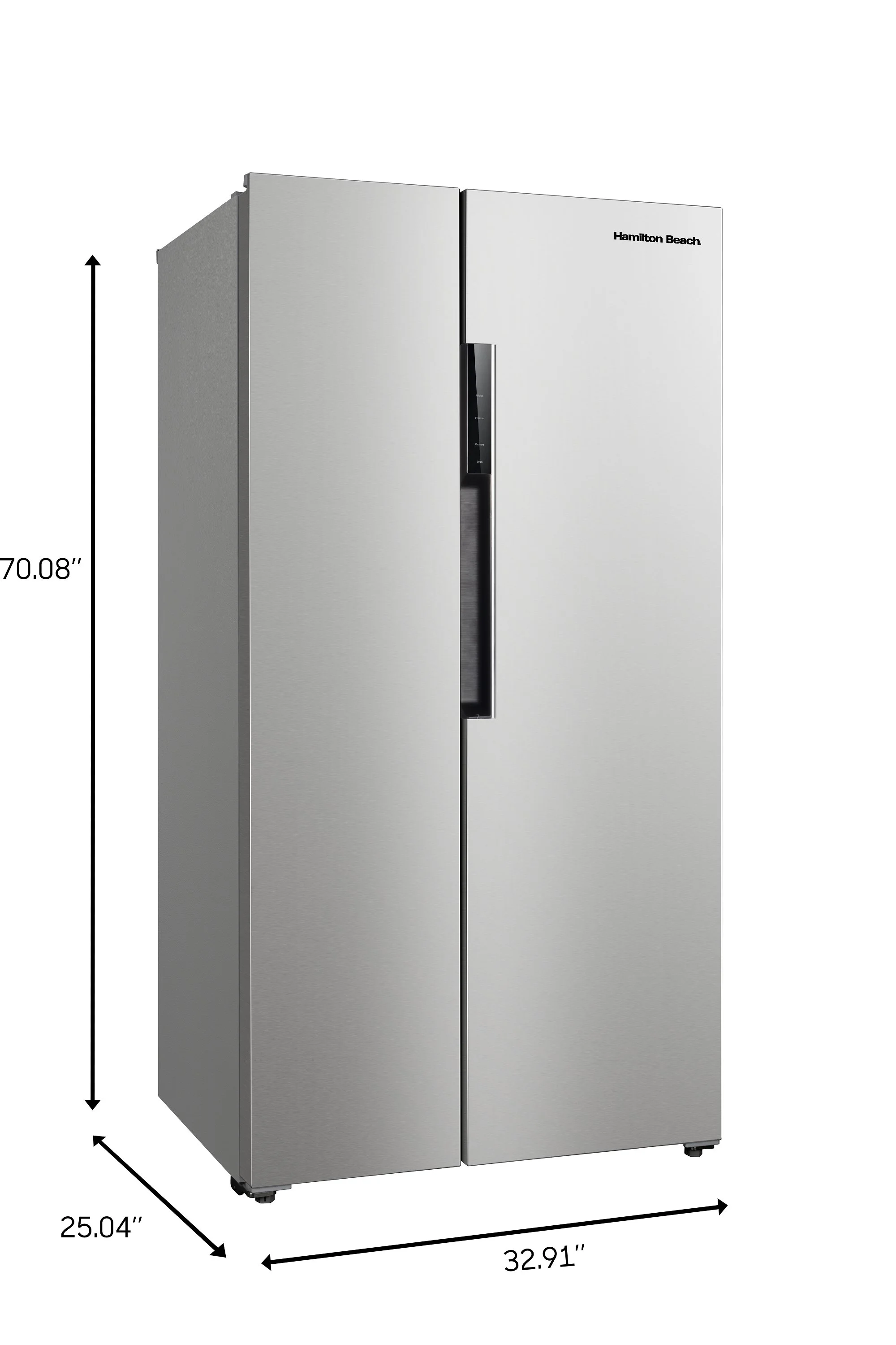 Hamilton Beach 15.6 cu. Ft. Side by side Stainless Refrigerator