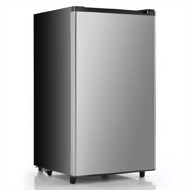 Sybels 3.2 Cu.Ft Mini Fridge with Freezer, Compact Single Door, Adjustable Thermostat & Low Noise, Perfect for Bedroom, Dorm, Office, Black