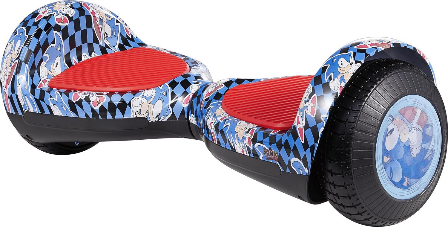 Sonic the Hedgehog Hoverboard with 3D LED Light up Wheels. Hoverboard for Kids. Ages 6 - 12. Blue