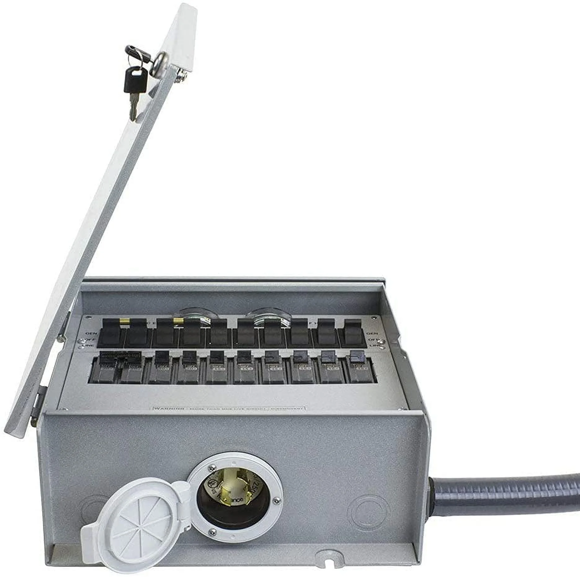 Reliance R510A 120 240V 50 Amp 10 Circuit Pro Tran-2 Outdoor Transfer Switch