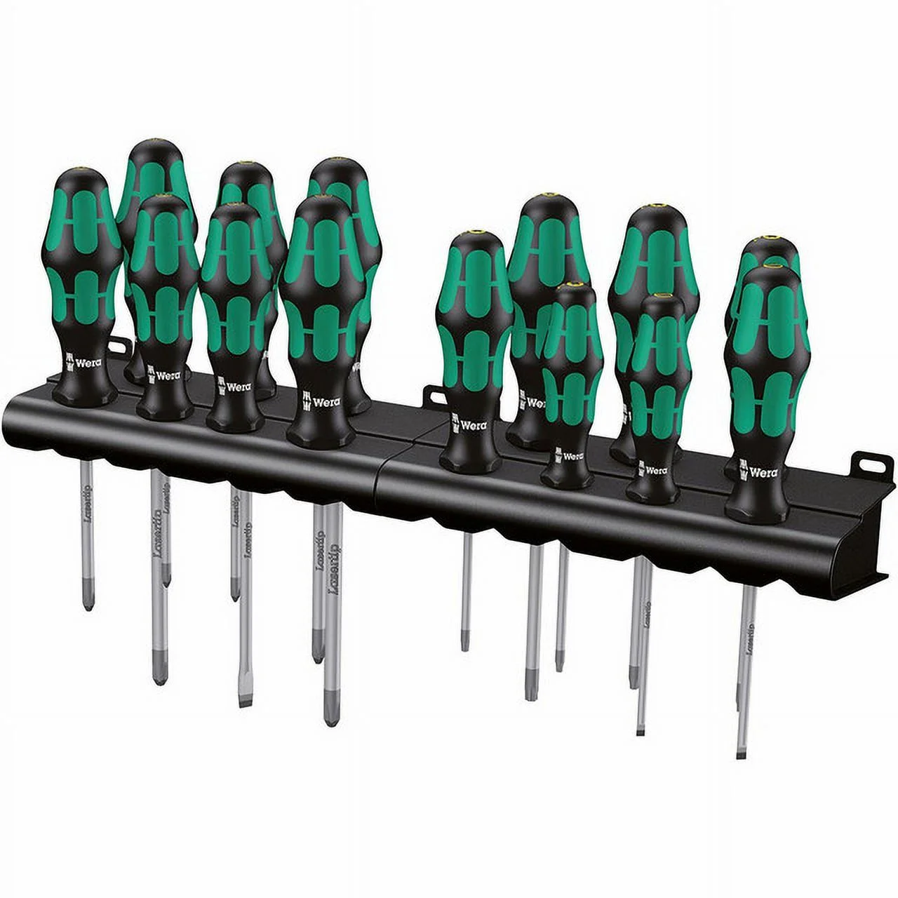 Wera 05105630001 Kraftform Screwdriver Set with Racks, 16 Piece
