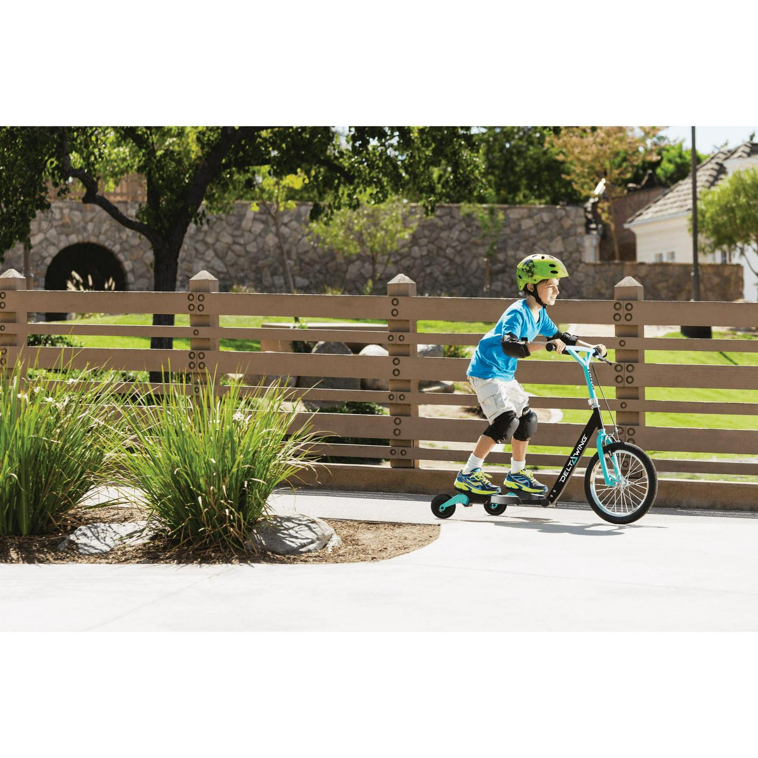 Razor Teal 3-Wheel Drifting Delta Wing Scooter- Ages 6+