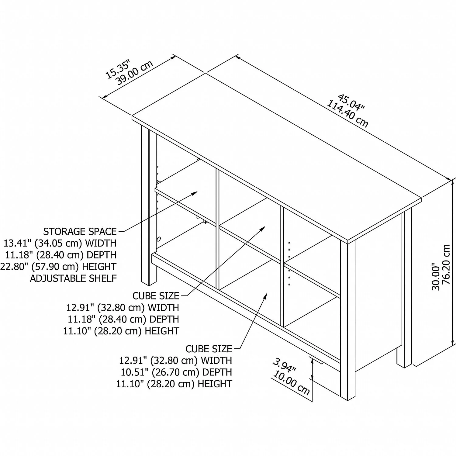 Bush Furniture Mayfield 6 Cube Bookcase