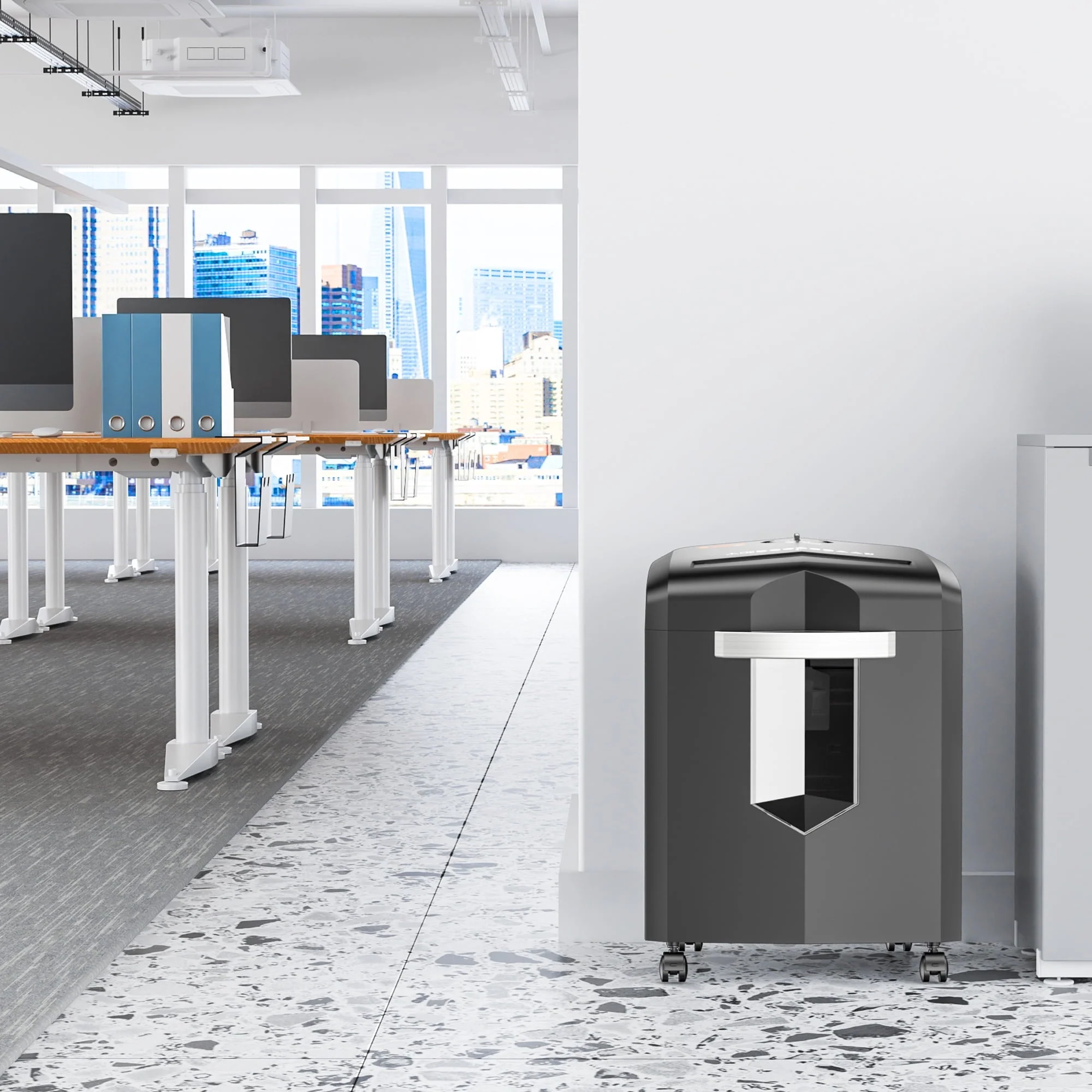 Bonsaii 12-Sheet Micro Cut Paper Shredder Heavy Duty Shredder with 4.1 gal Pullout Bin