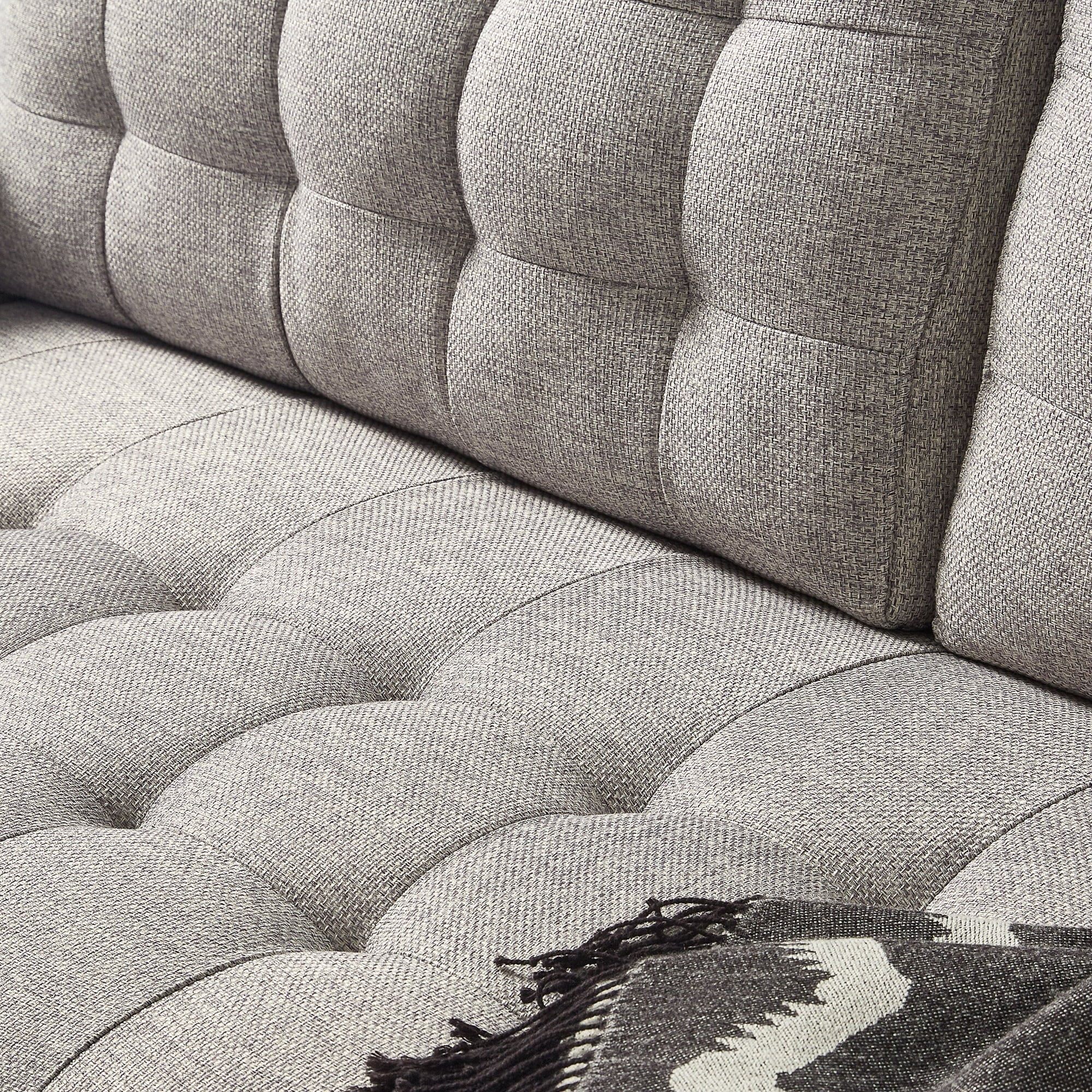 Zinus Benton 2-Seater Loveseat, Soft Grey