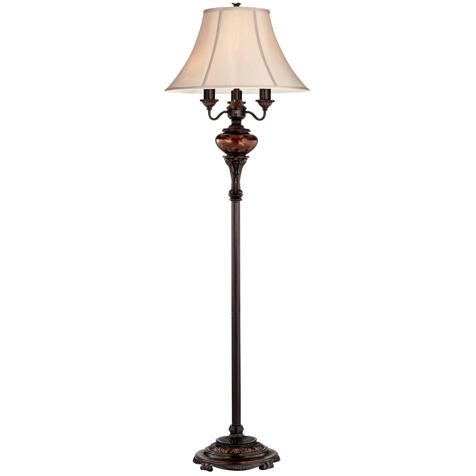 Barnes and Ivy Traditional Floor Lamp 4-Light 63