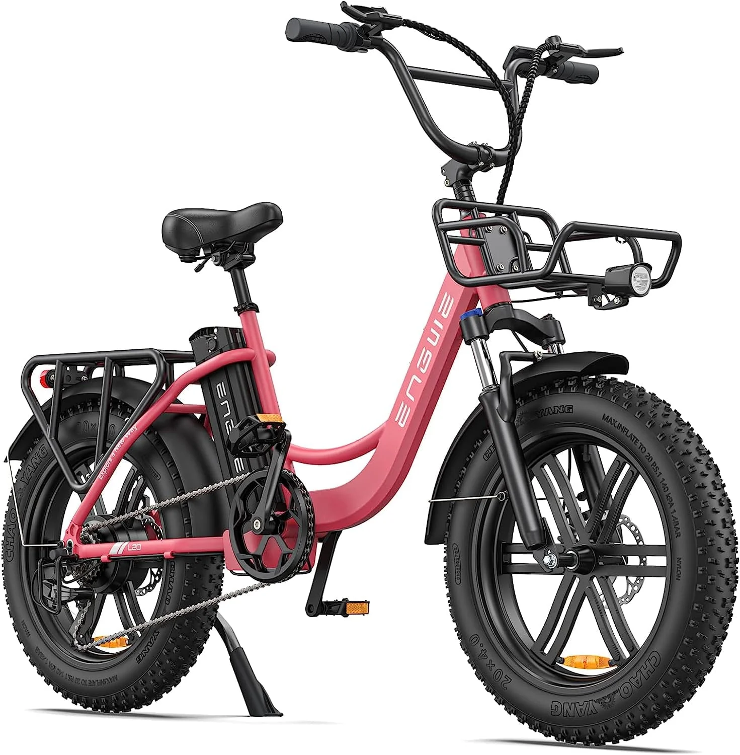 Engwe L20 Electric Bike for Adults,750W Motor 19.9MPH Fat Tire Mountain Bike with 48V 13AH Battery