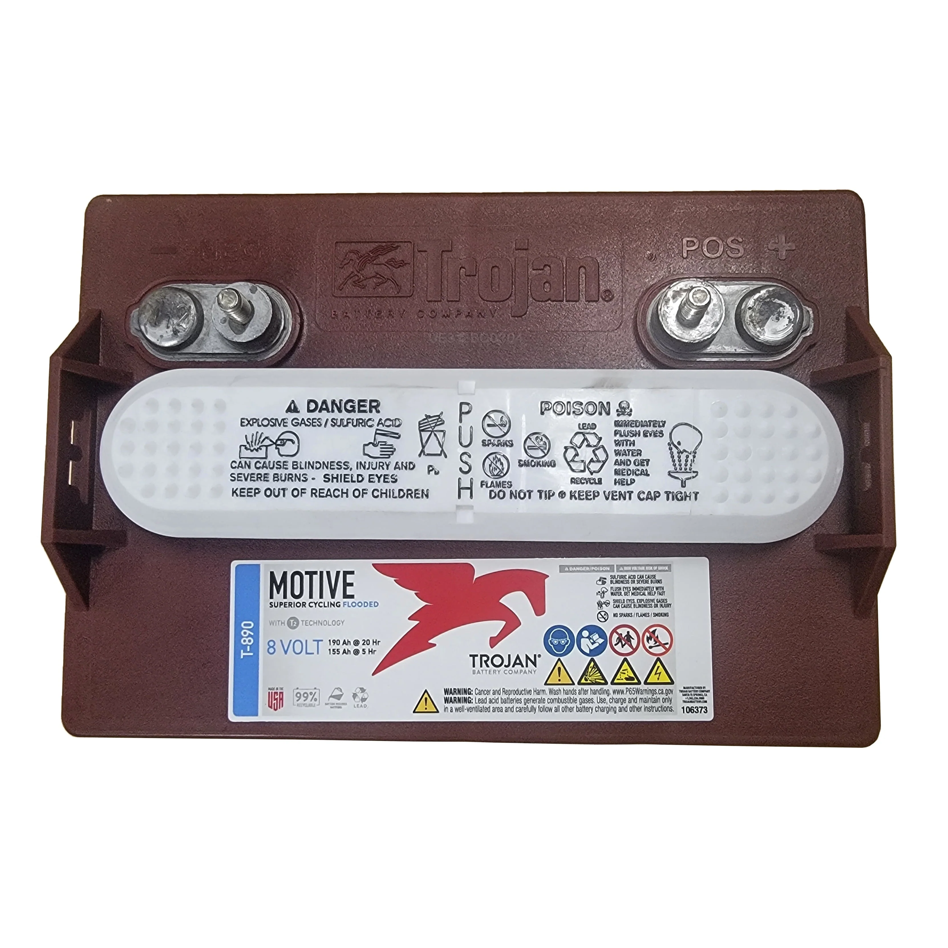 Trojan T-890 Deep Cycle 8V Battery X6