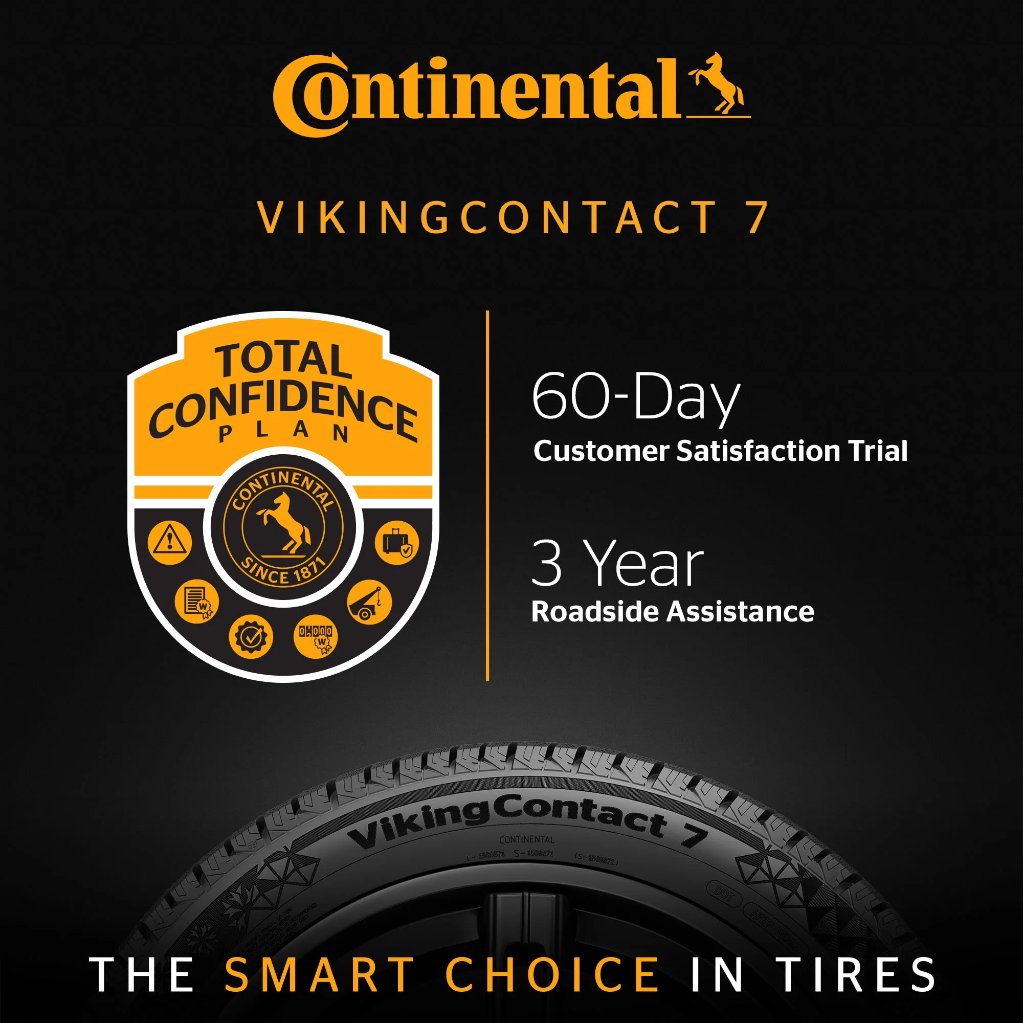 Continental VikingContact 7 Winter 225/60R16 102T XL Passenger Tire