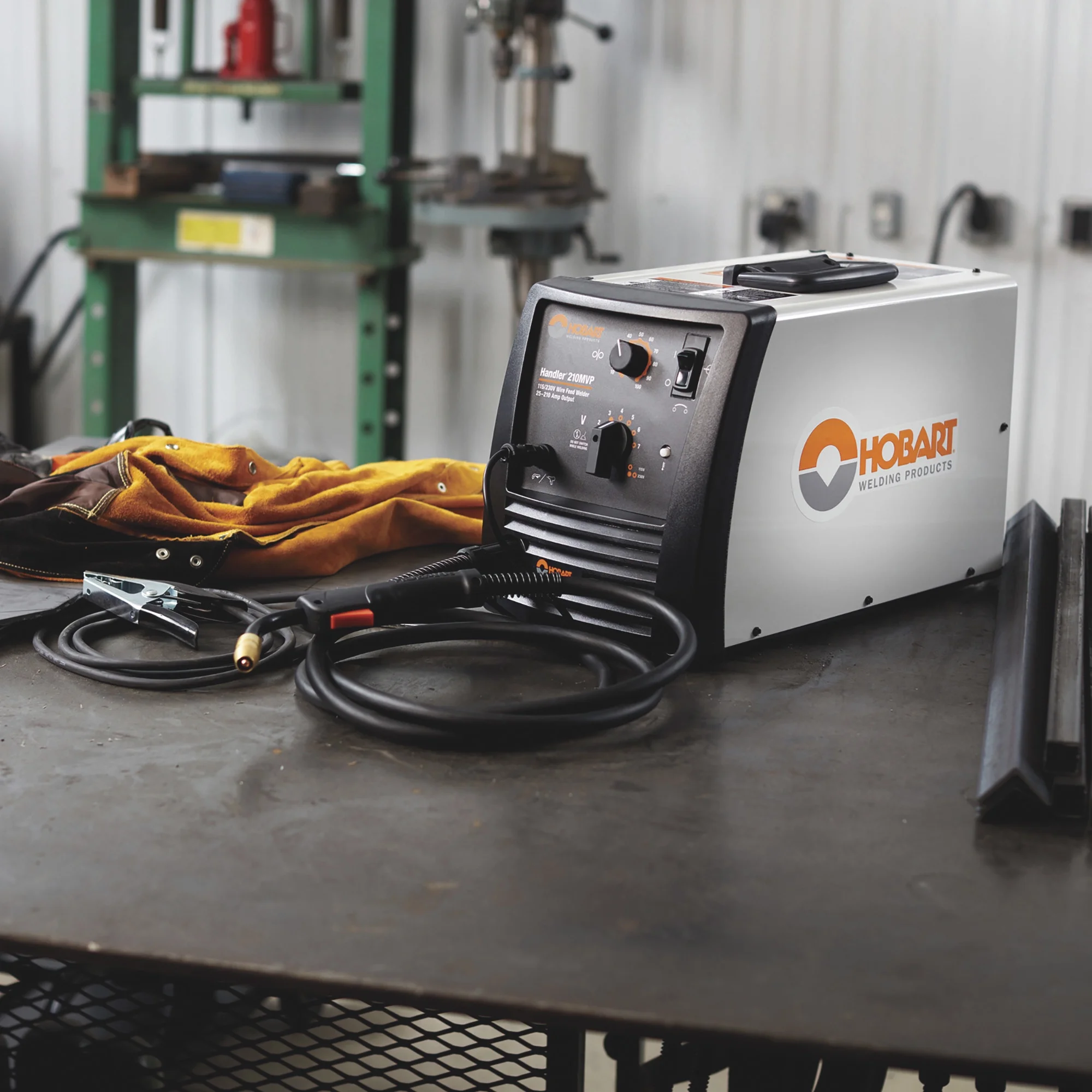 Hobart Handler 210MVP, Dual-Voltage 115V/230V, 210 Amp MIG Welder, Flux Core Welder, Model# 500553