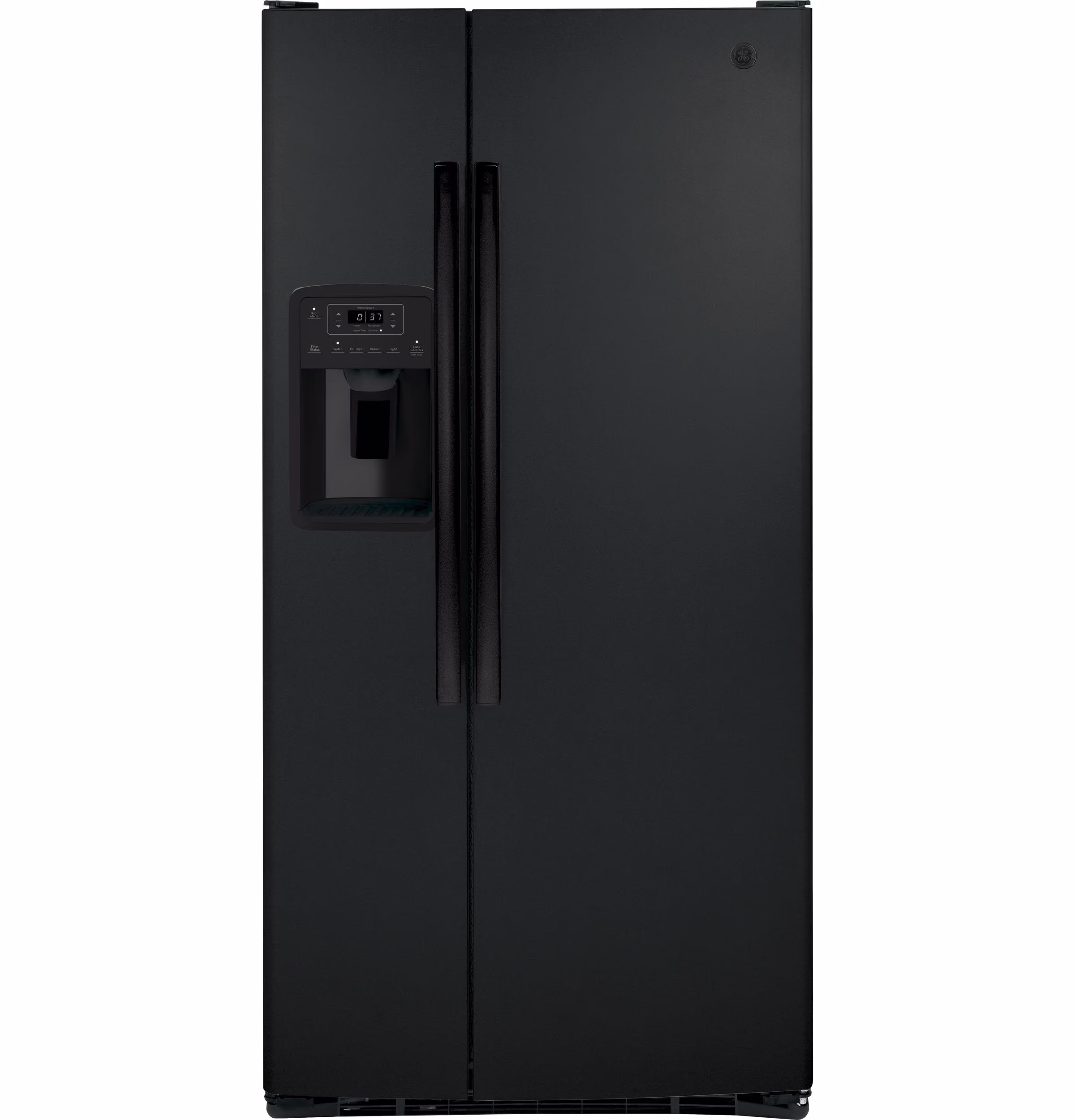 General Electric Side by Side Freestanding Refrigerator, Black
