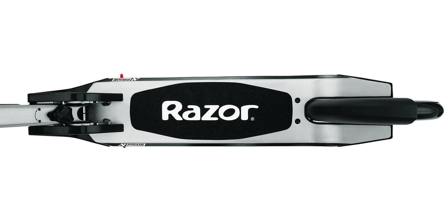 Razor A5 Prime Folding Kick Scooter - Gray. 8″ Wheels. Anodized Aluminum. for Adults up to 220 lb