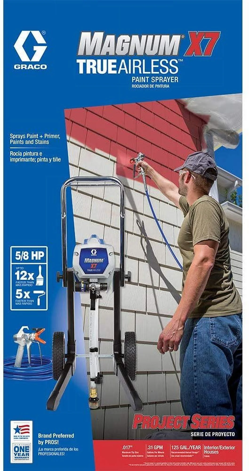 Graco Magnum 262805 X7 Cart Airless Paint Sprayer