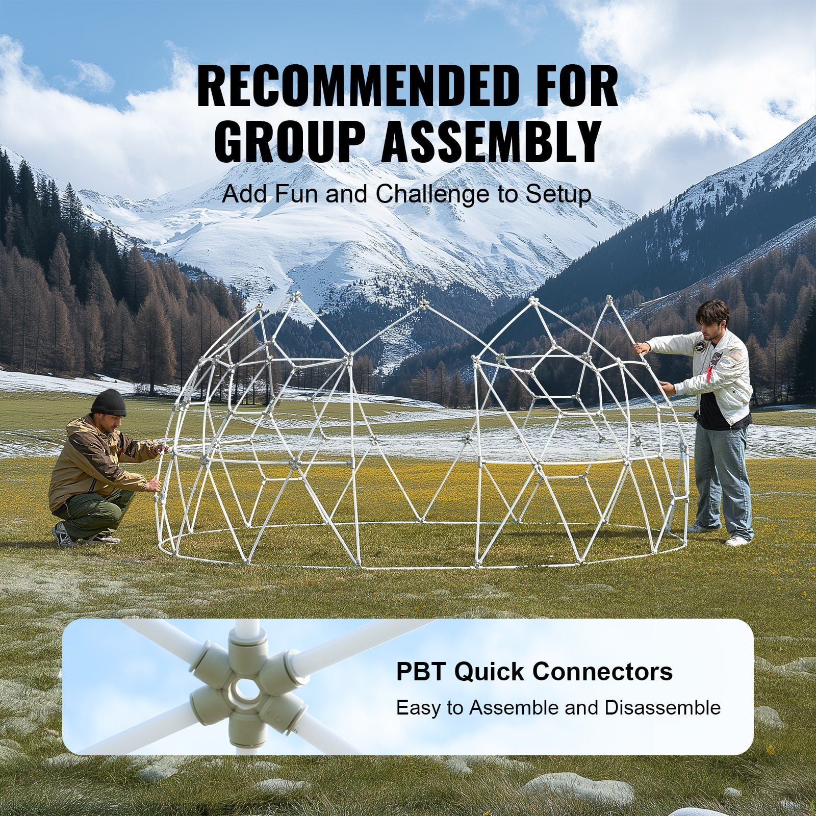 Clear View 9.5FT Bubble Dome Tent - Weather-Resistant Outdoor Camping Shelter w/ Transparent Window