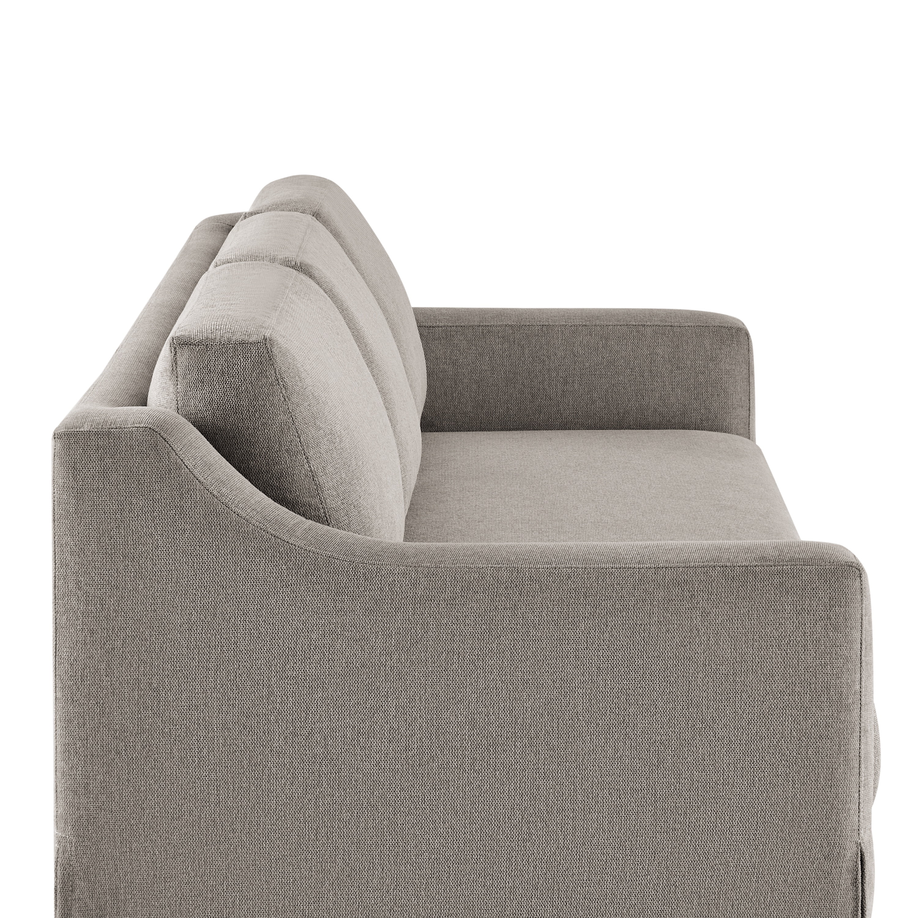 Serta Hanson Modern Farmhouse Convertible Sofa with Queen Size Sleeper, Linen Fabric