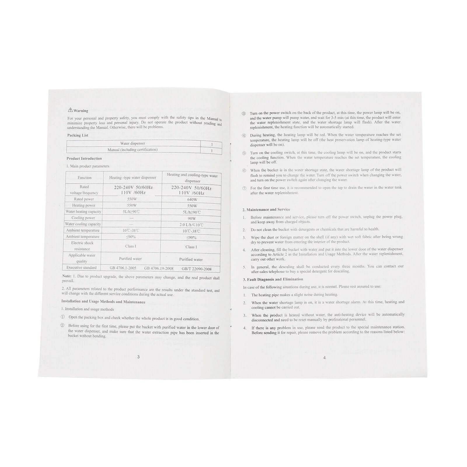 Champaign Gold 5 Gallon Water Dispenser, Bottom Loading Bottom Loading Hot Cold Water Cooler with 3 Temperature Settings, Ideal for Office, Home, Living Room