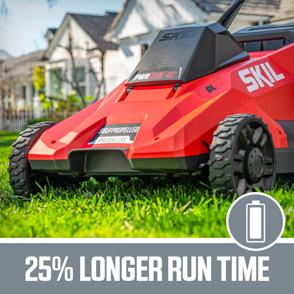 SKIL SM4910-10 PWR CORE 40 Brushless 40V Self-Propelled Mower Kit w/5.0Ah Battery & Charger