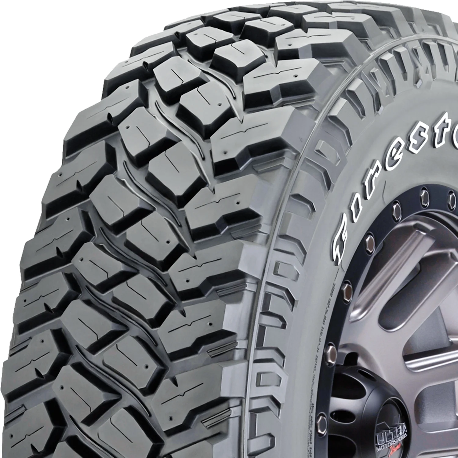 Set of 4 (FOUR) Firestone Destination M/T2 LT 255/75R17 Load C 6 Ply MT Mud Tires Fits: 2021-22 Jeep Wrangler Willys Sport, 2013 Jeep Wrangler Unlimited Rubicon