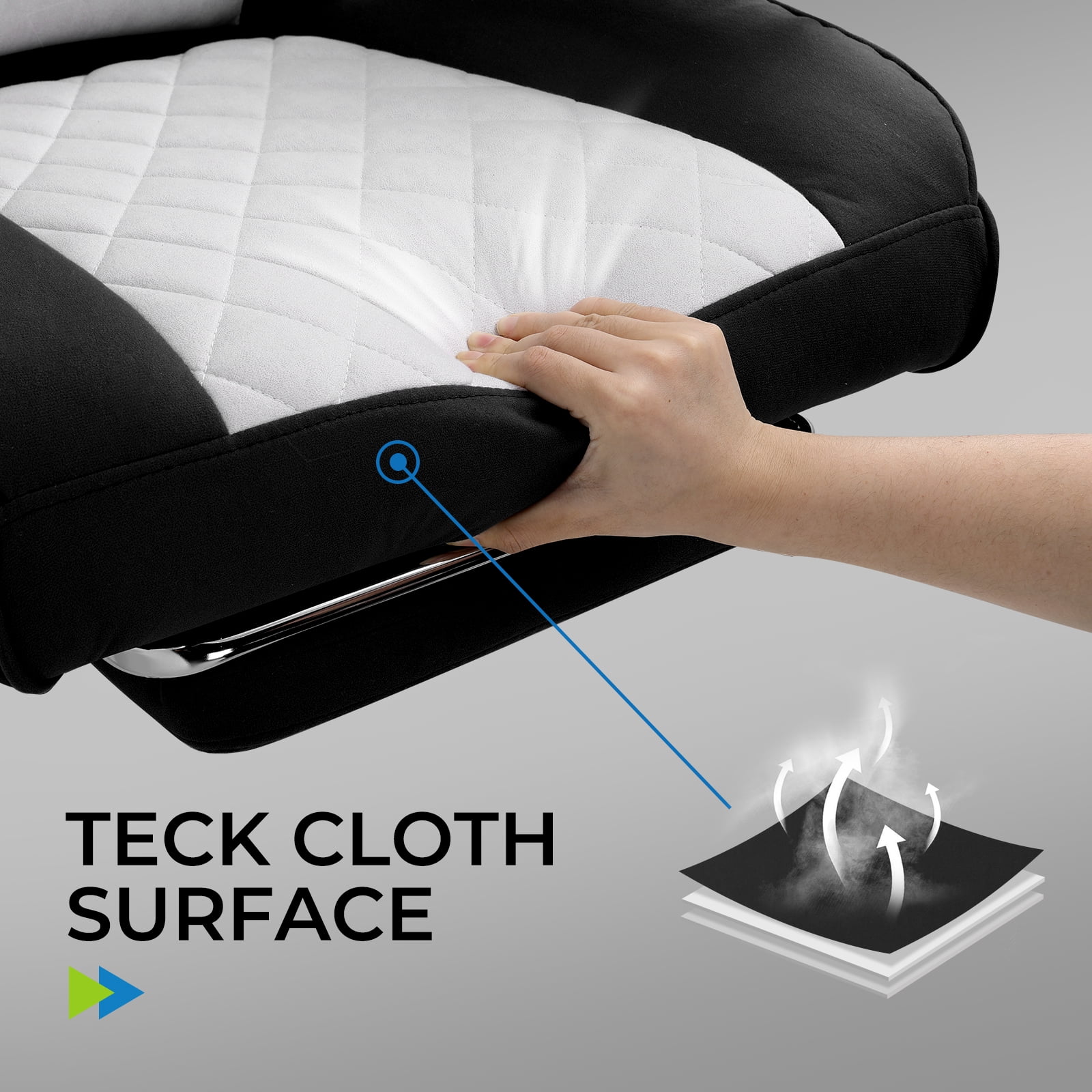 LUCKLIFE Big & Tall Office & Gaming Chair 400LBS Capacity, Wide Ergonomic Seat with Footrest, Adjustable Armrests, Black