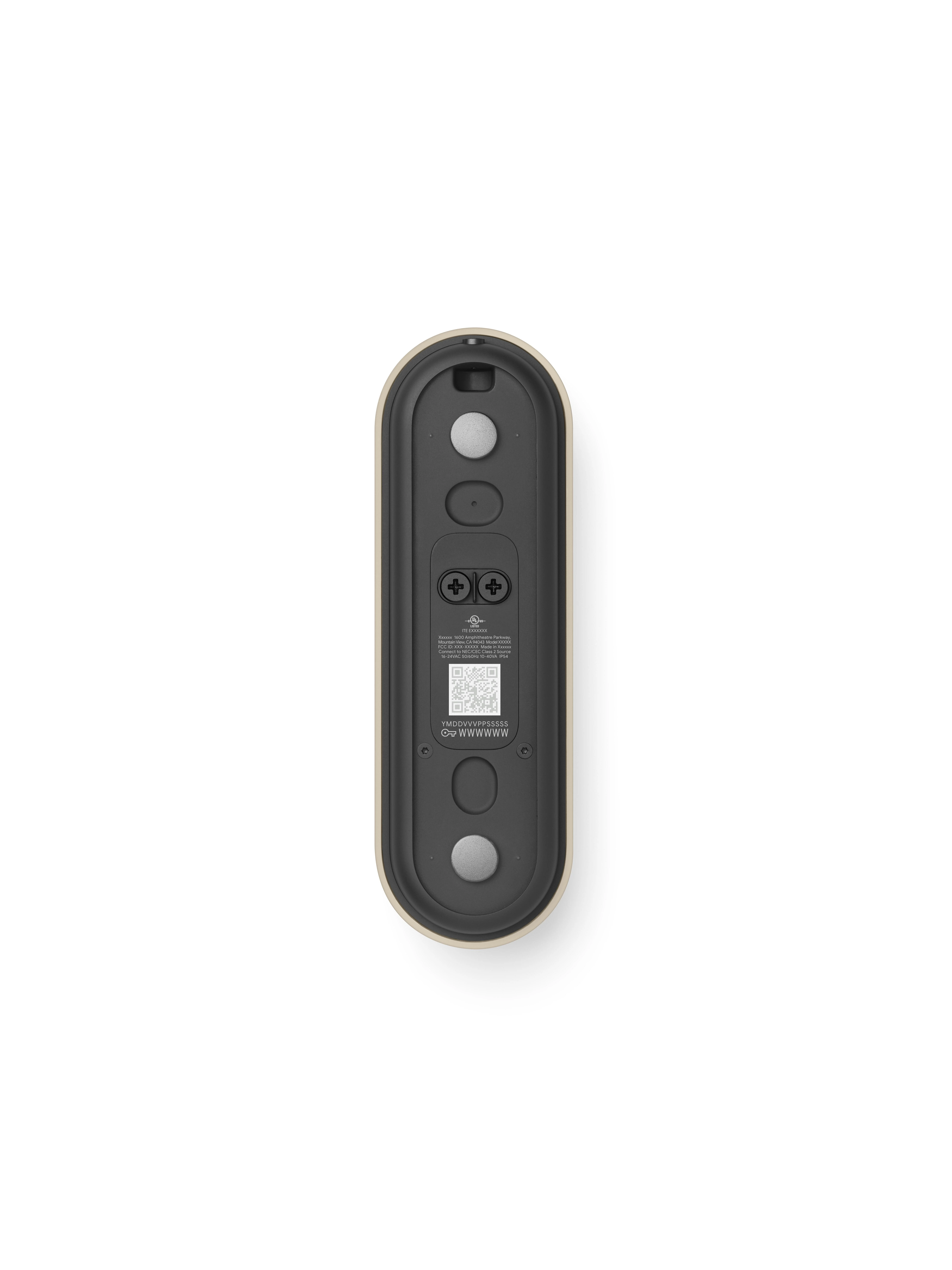 Google Nest Doorbell (Wired, 3rd Gen) - Video Doorbell Camera with 2K Video - Works with Google Home - With Gemini - Linen