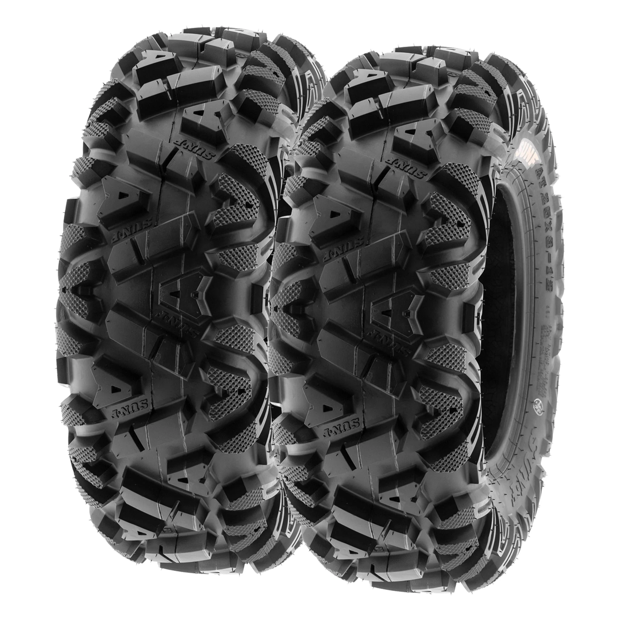 SunF All Terrain ATV UTV Tires 25x8-12 & 25x11-12 6 PR A033 (Complete Full Set of 4)