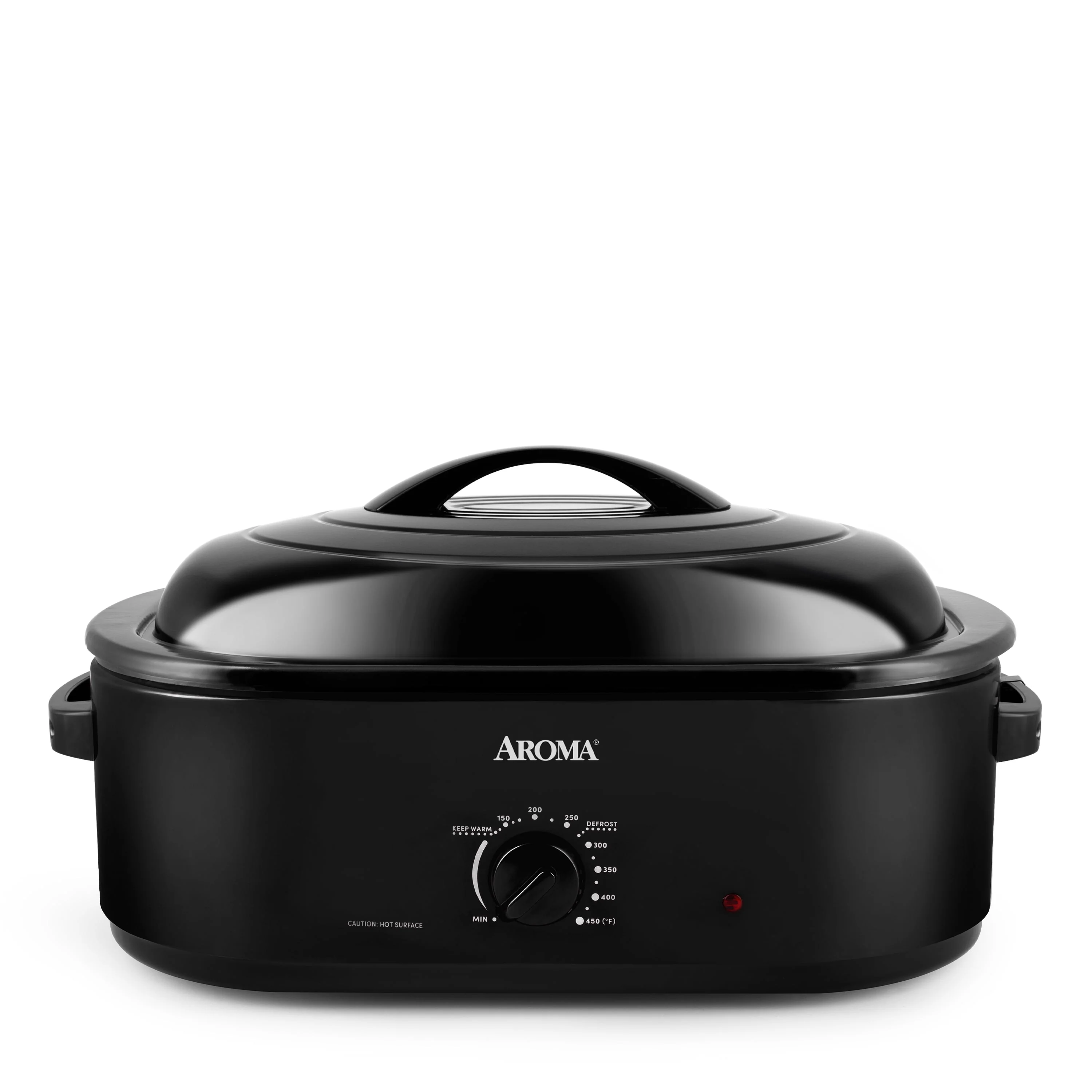 Aroma® 18Qt. Electric Roaster Oven with Metal Inner Rack - Black (ART-718B)