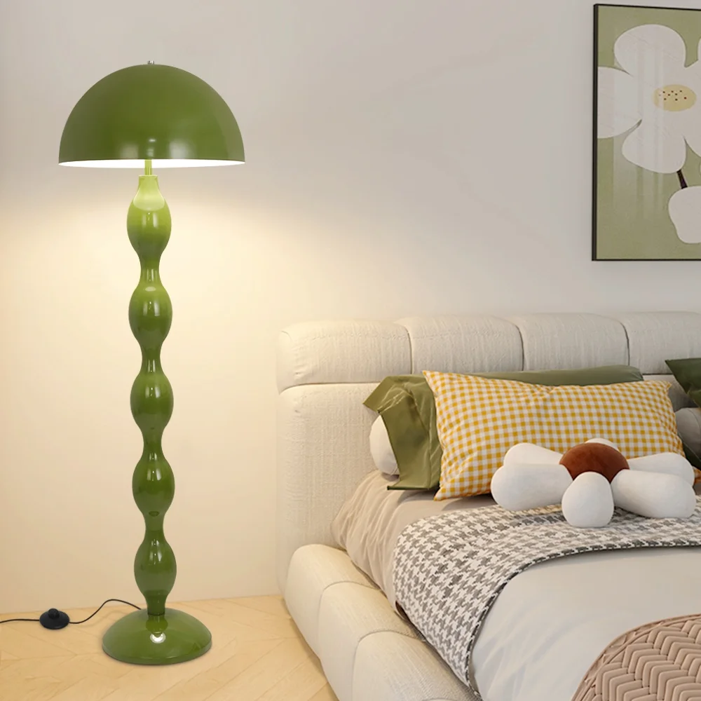 Mushroom Floor Lamp, Modern LED Floor Lamp, 59 Inch Simple Green Mushroom Lamp For Bedroom, Living Room, Office (Bulb Not Included)