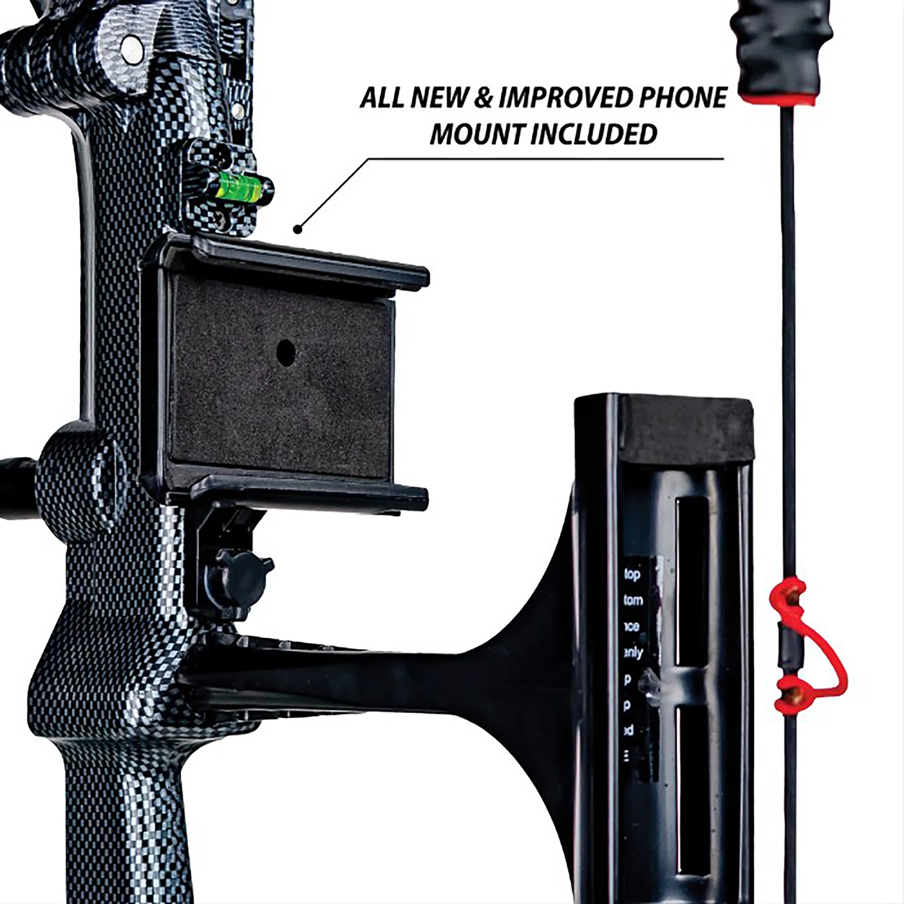 AccuBow 2.0 Carbon Fiber Virtual Archery Gaming & Shooting, 10�C70lbs Adjustable Resistance, Real Bowstring & D-Loop, Phone Mount Included, Ambidextrous, Foldable Design