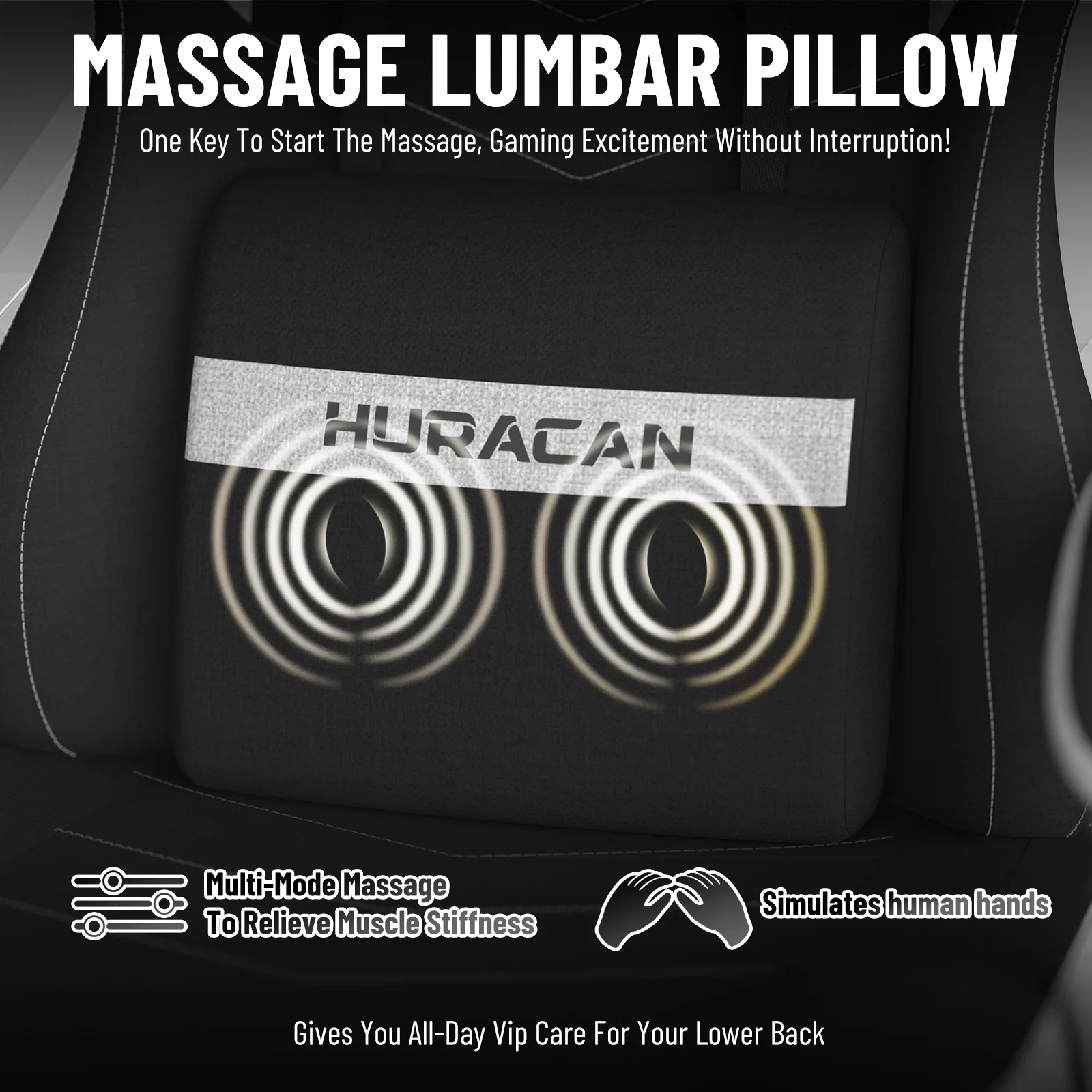 SOONTRANS Gaming Chair for Adults, Ergonomic Linen Fabric Computer Chair with Massage Lumbar Pillow, Gamer Game Chair with Adjustable Headrest, Comfortable Office Chair for Home, White