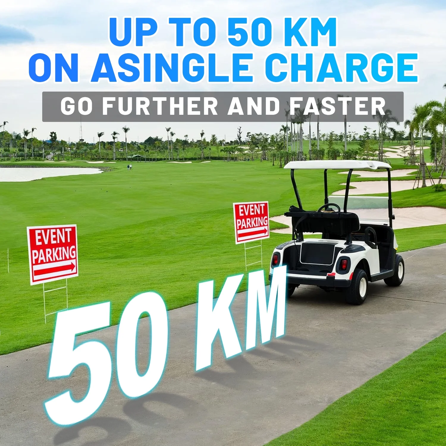 48V 105Ah Golf Carts Lithium Lifepo4 Battery Bluetooth,Built in 200A BMS with a Smart Monitor Mobile APP & 58.4V 20A Charger,5376WH,15000+ Deep Cycles