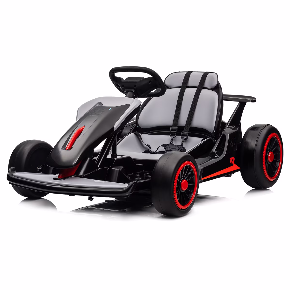 24V  Drift Kart with 2X150W Strong Motor, 7AH Big Battery, Electric Pedals, Electric Go Kart Outdoor Race Toy