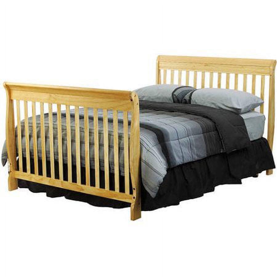 Dream On Me Brody 5-in-1 Convertible Crib with Changer. Natural